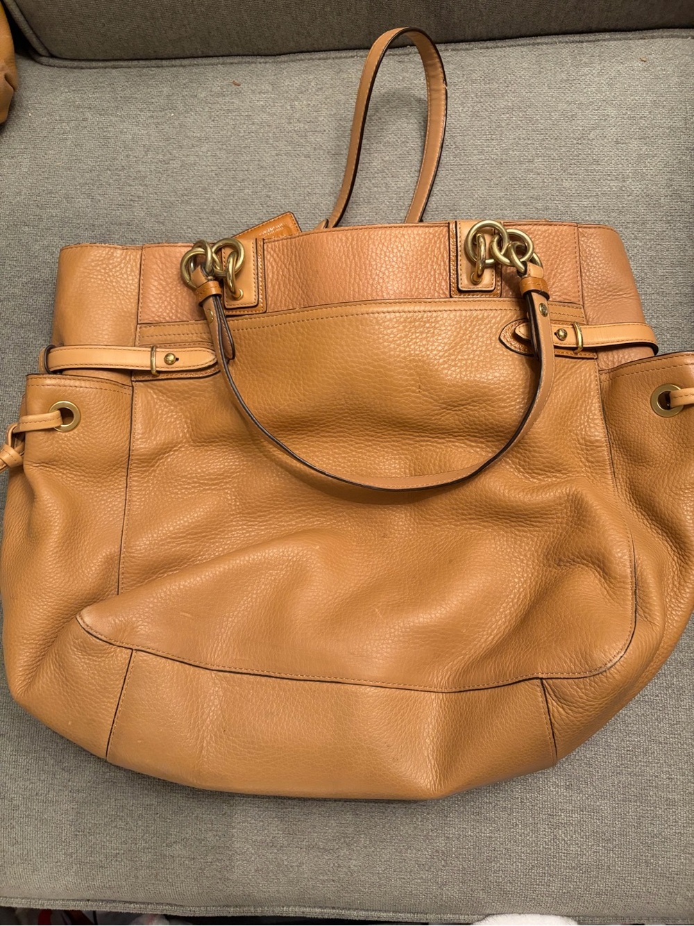 Coach Pebbled Leather Tote - Picture 2 of 3